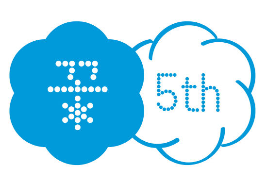[네이버 프로젝트 꽃 5주년 기념 로고(왼쪽) 및 5주년 사이트 화면(오른쪽)[