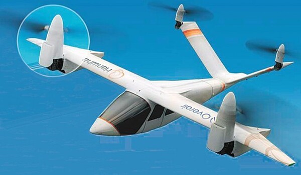 [한화시스템의 도심 항공 교통수단(UAM) 이미지. 사진=한화시스템]