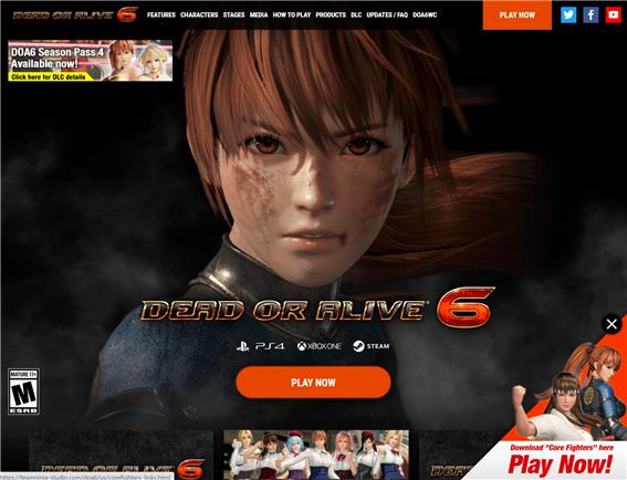 DEAD OR ALIVE 6 https://teamninja-studio.com/doa6/us/