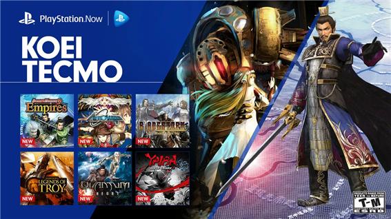 Koei Tecmo Gameshttps://blog.playstation.com/2017/02/07/ps-now-12-new-koei-tecmo-games-available-today/