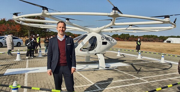플로리안 로이터(Florian Reuter) 볼로콥터 최고경영자(CEO). 사진=박명기