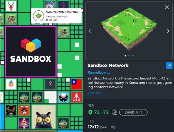 샌드박스네트워크가 ‘더 샌드박스’ 아티스트 권한 획득하며 NFT 게임 사업에 본격 진출했다. 사진=샌드박스네트워크