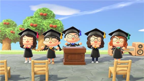 [동물의 숲 가상 캠퍼스 졸업식 - https://awol.junkee.com/animal-crossing-graduation-ceremonies/84686]