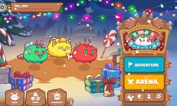 NFT 게임 엑시 인피니티(Axie Infinity)의 스크린샷. 사진=Sky Mavis