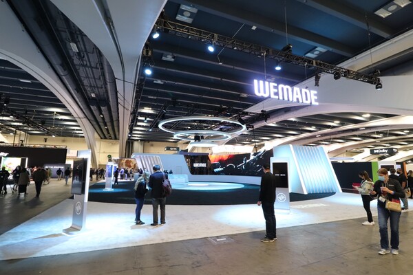 GDC 2022에 참가한 위메이드 부스