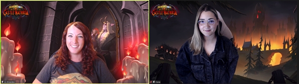 - 리브 브리든 수석 디자이너(좌) / 코라 조르지우 게임 디자이너(우)