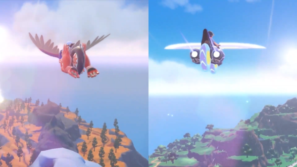 전설의 포켓몬을 타고 오픈월드를 탐험할 수 있다. 