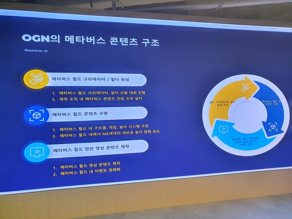 조효협 리드는 메타버스 플랫폼을 통한 선순환 구조를 강조했다