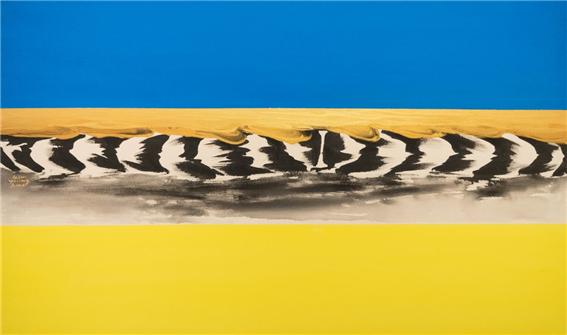 160x97cm. 石彩+分彩. peace-moment. 2022. 사진= 아트불 제공