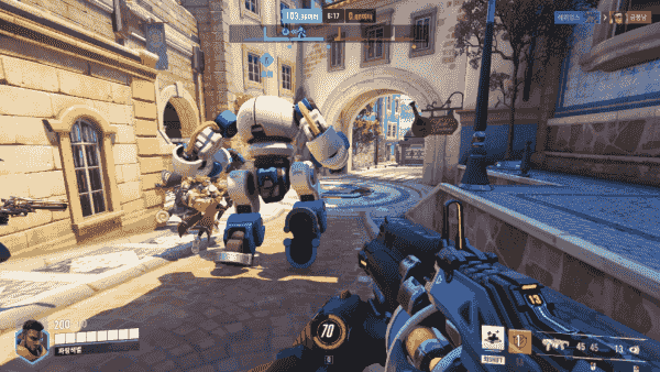 - 새로 추가된 '밀기 전장' 오브젝트를 미는 로봇이 귀엽다