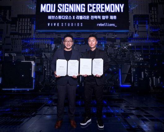박성현 리벨리온 대표, 김세규 비브스튜디오스 대표(오른쪽). 사진=비브스튜디오스
