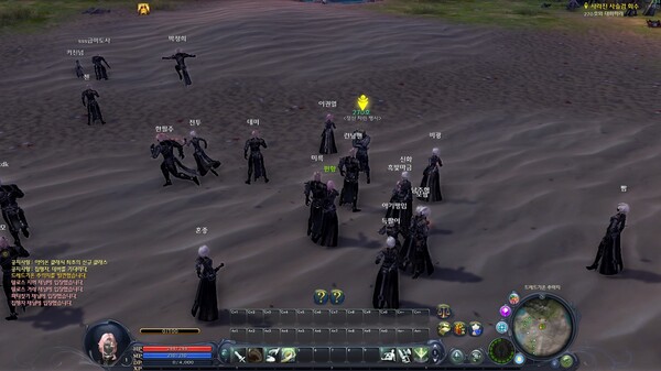 - 캐릭터 생성 후 접속하면 눈앞에 바로 퀘스트가 보인다