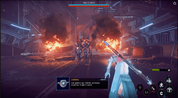 화려한 스킬 이펙트와 묵직한 타격감이 일품