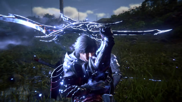 파이널판타지16 주인공의 기술 시전 모습