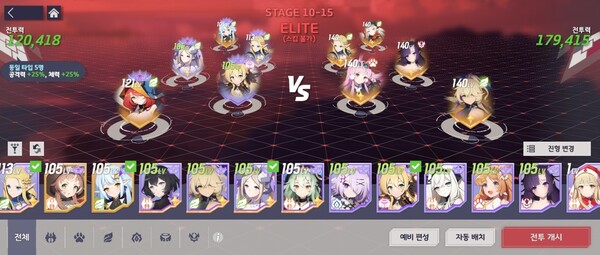 - 요정 파티 조합 예시