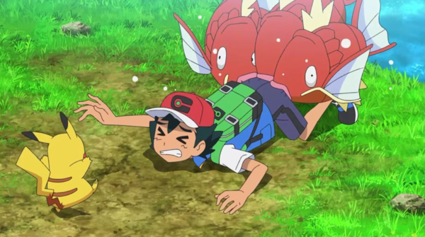 - 포켓몬 마스터가 되었어도 허당인 건 여전하구나