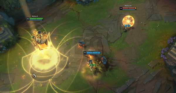 밀리오 궁극기 ‘생명의 온기’는 군중 제어기에 걸린 아군을 자유롭게 한다.