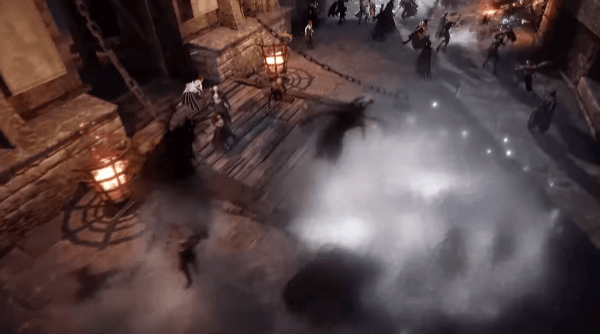 언리얼 엔진5로 구현된 드넓은 전장에서 대규모 인원이 모여 전쟁을 벌인다