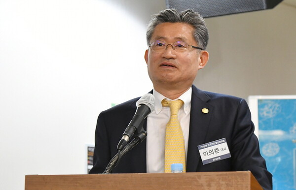 제12대 한국인터넷신문협회 이의춘 회장이 당선 소감을 밝히고 있다. 사진=한국인터넷신문협회