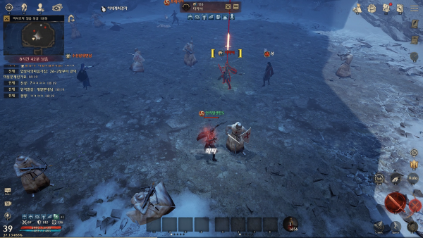 - 마사르타 얼음 동굴에서 PvP는 일상이다