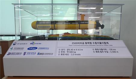 2,500m급 동력형 수중자율이동체 사진=대양전기공업(주). 사진=한국항공우주연구원