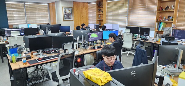 볼드플레이게임즈의 사무실 풍경. 사진=박명기