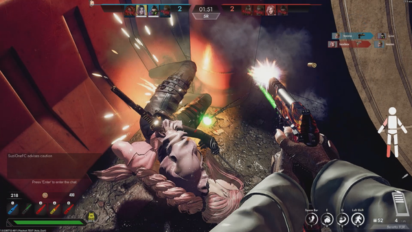 그레이 헤비(Gray Heavy), 회전 돌려차기로 상대방을 제압하고 확인 사격 스크린샷