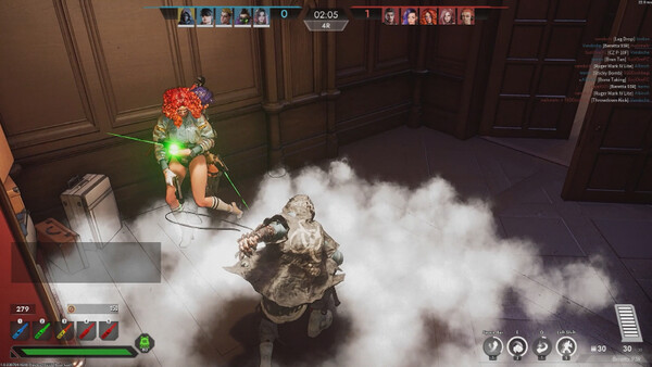 그레이 핸드(Gray Hand), 적의 몸을 불태우는 백린탄 작렬 스크린샷