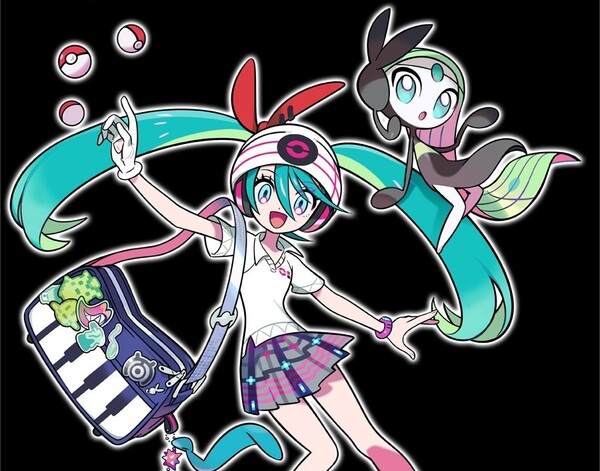 - 에스퍼 타입 트레이너 미쿠와 파트너 포켓몬 메로엣타