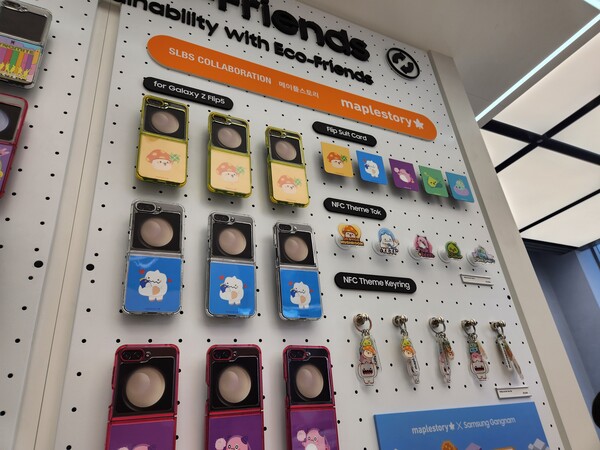 - 폴드 케이스와 키링, 그립톡 등을 구매할 수 있다 