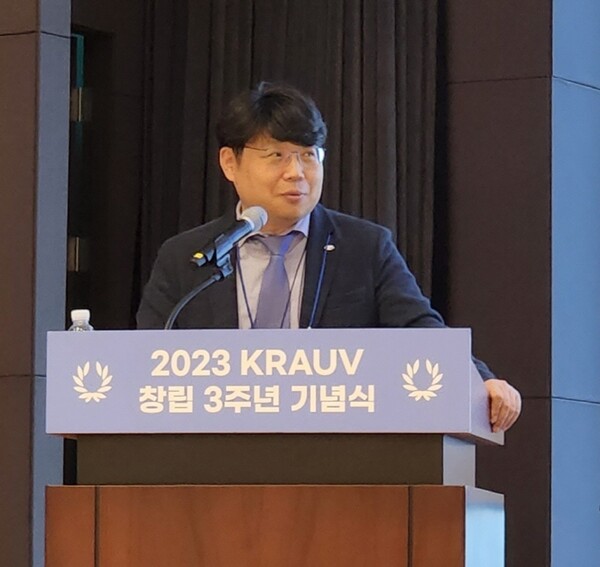 축사하는 고재진 KETI 본부장. 사진=박명기