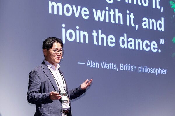 유니티 APAC 인더스트리 서밋 2023에서 XR 기술 강연을 한 김범주 유니티 APAC 애드보커시 리더