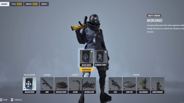 다양한 조합이 가능한 무기와 가젯, 특수 능력