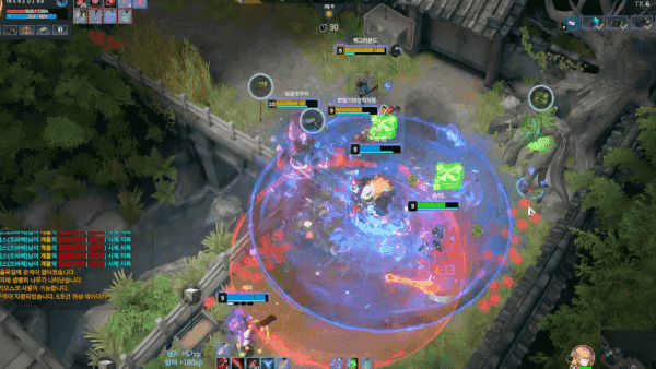 - 한 대상을 집요하게 괴롭히기 좋은 스킬 구성입니다