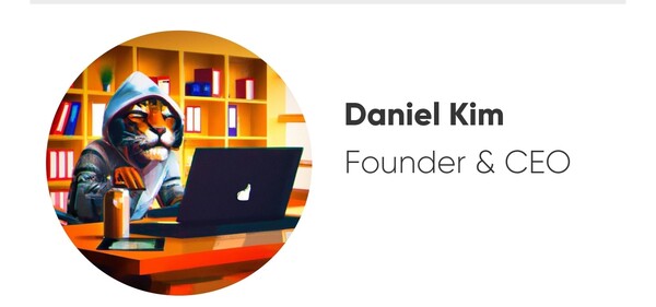 김규진 대표의 캐릭터. 사진=타이거리서치 사이트