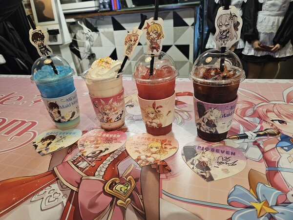 - 각 메이드가 추천하는 한정 음료들