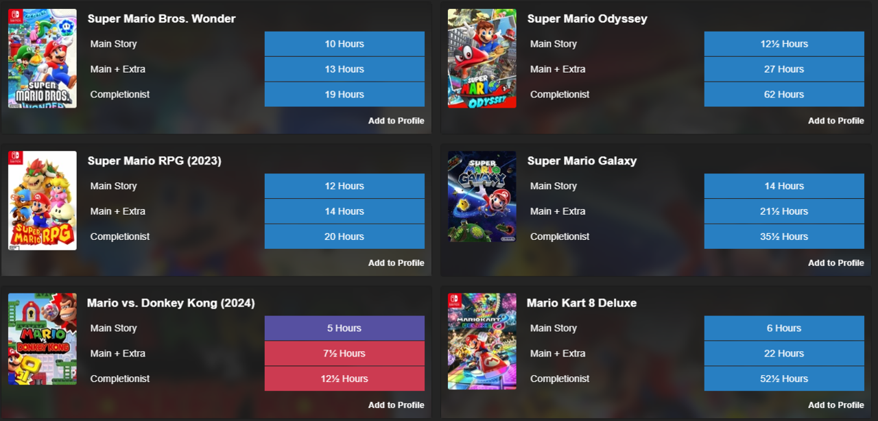 -Com base na duração do deslize, Mario vs.  Donkey Kong é muito curto (clique para ampliar a imagem)