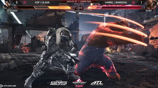 - 랑츄의 공격을 회피한 후 기회를 잡아내는 울산