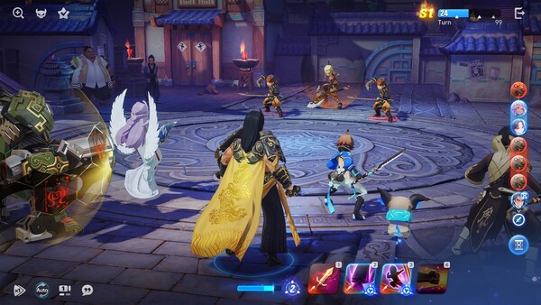 - 턴제로 진행되는 전술 전투