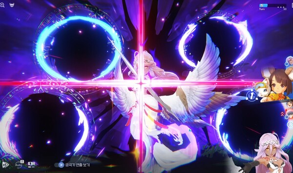 - 백조 소환은 다단 히트 무작위 범위 공격이다