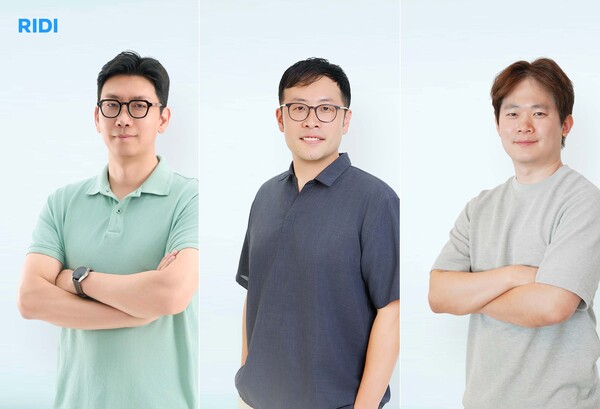 경인태 리디 CIC CPO(왼쪽부터), 이상엽 CBO, 원유필 CFO