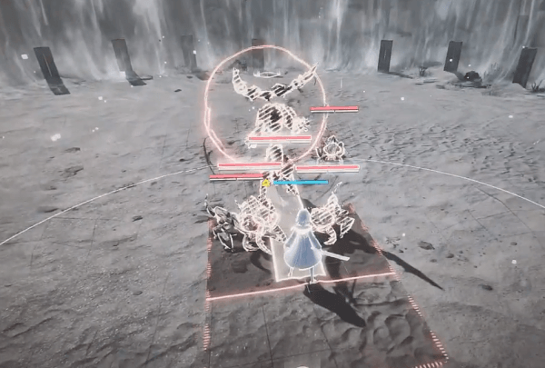 - 스킬 사용 시 화면이 정지되고, 사용하면 정지가 풀리는 방식이다 