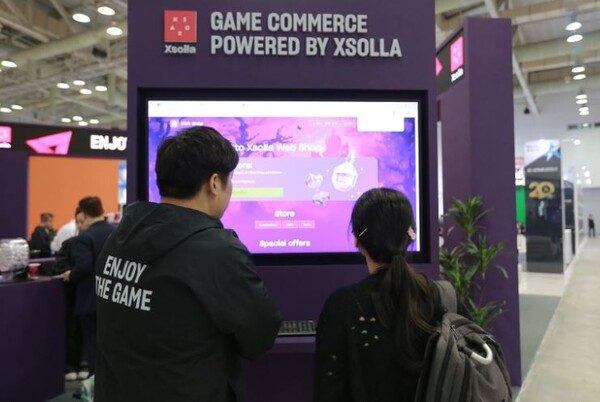 ‘G-STAR 2024’의 엑솔라 부스. 사진=엑솔라