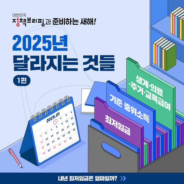2025년 달라지는 것. 사진=대한민국 정책브리핑 홈페이지. 