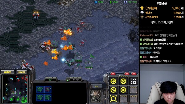 - 승패가 결정된 2세트 4경기 공중전