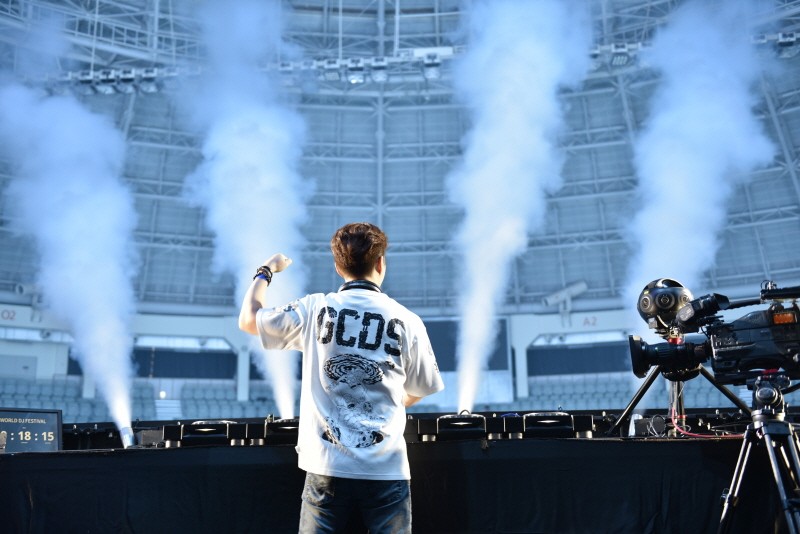 2021월드디제이페스티벌에 참석한 DJ 제이드키. 사진=류기덕