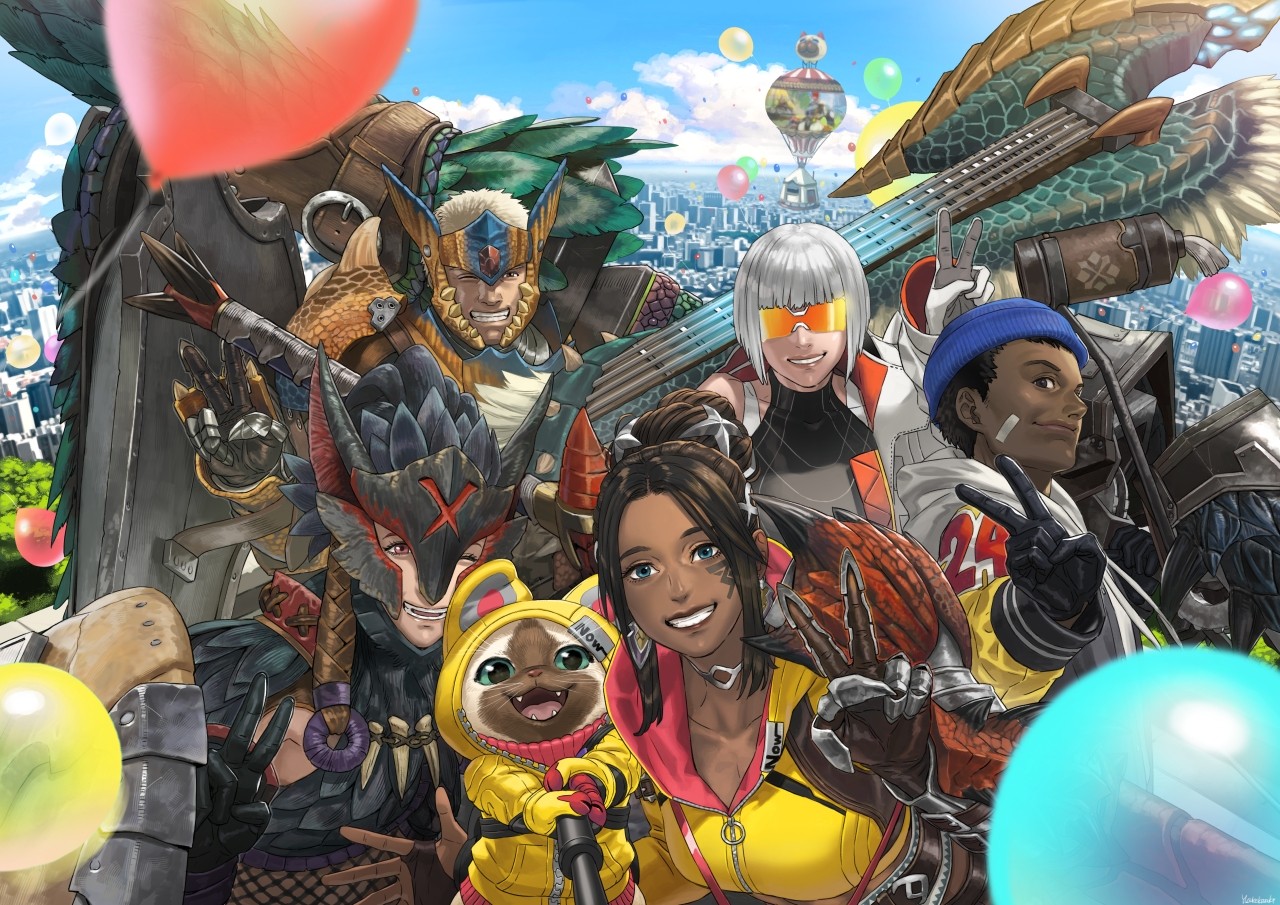 - 코자키 유스케의 몬스터 헌터 나우 2주년 기념 일러스트