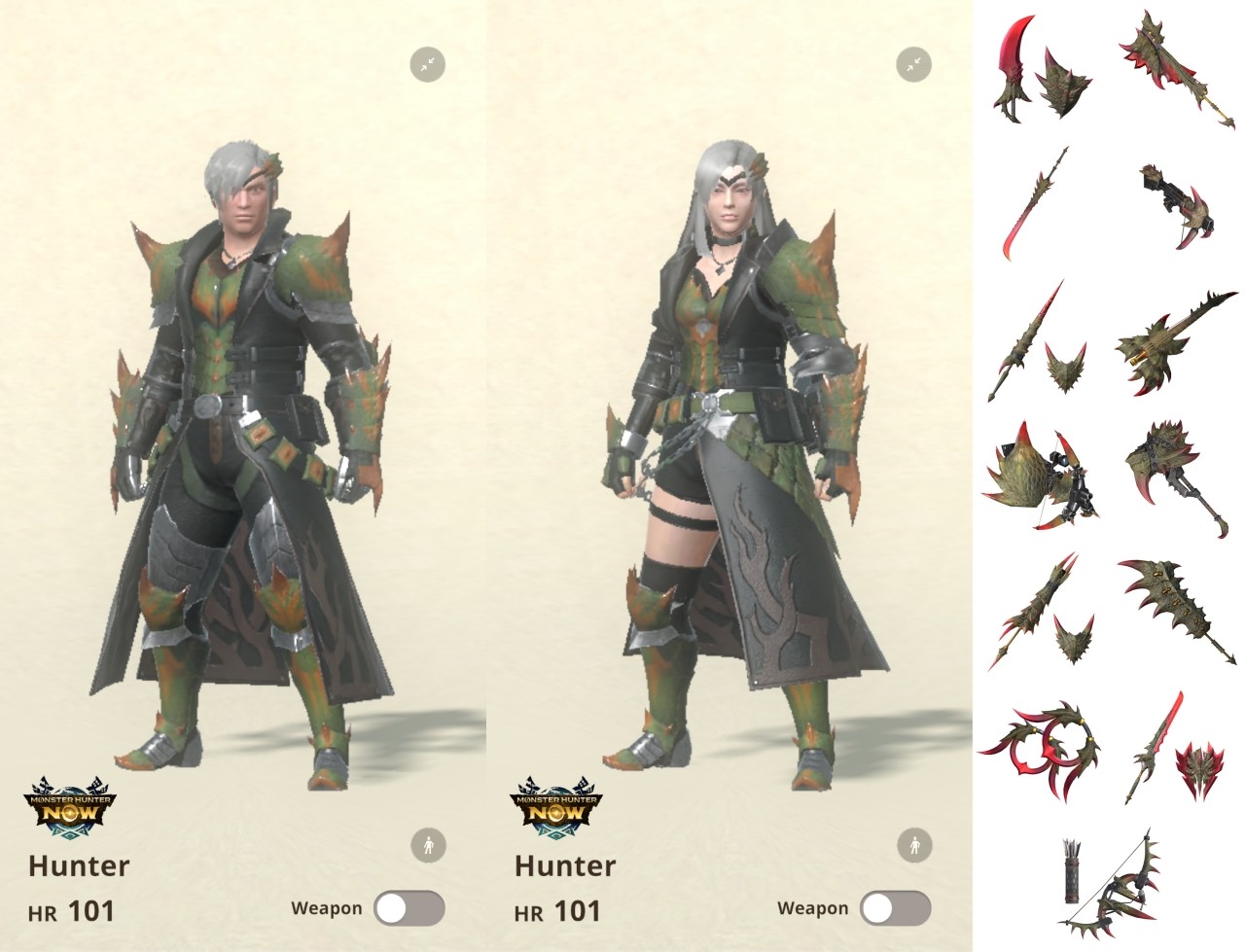 - 에스피나스 장비 "몬스터 헌터 라이즈 선브레이크의 외형을 반영했다"