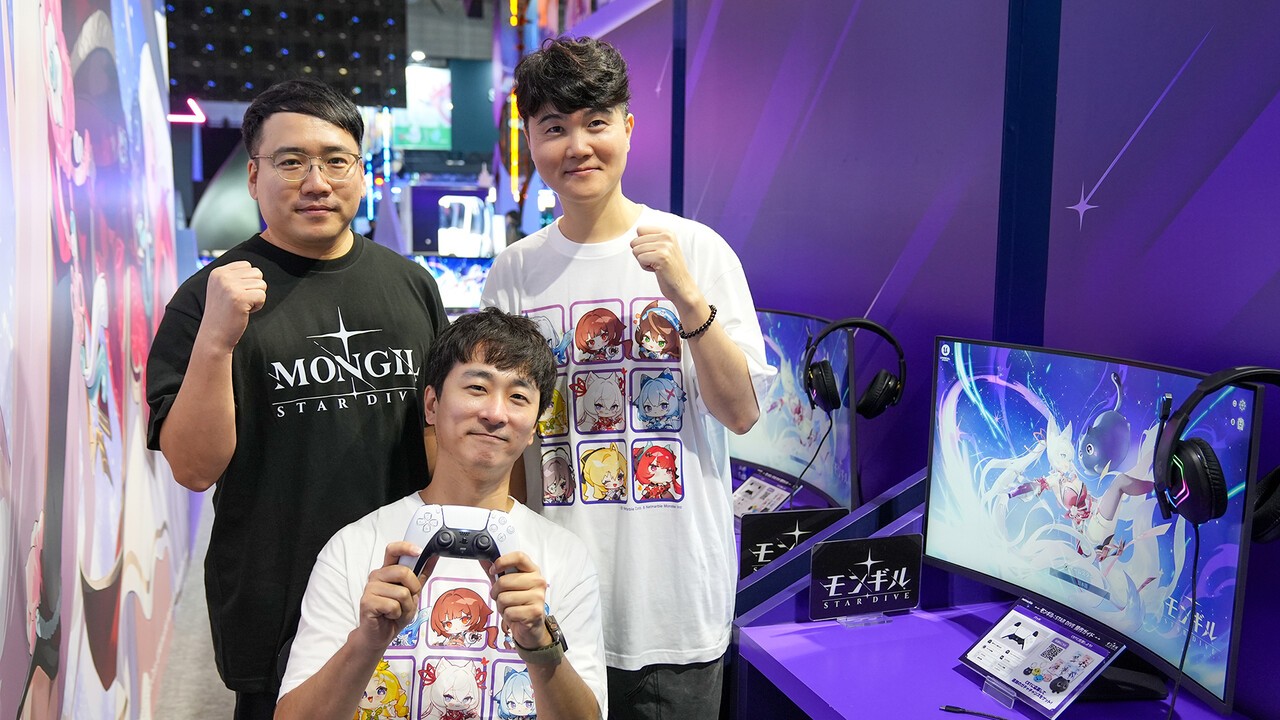 - 넷마블몬스터 김민균 리드디렉터(좌측부터),넷마몬스터 이동조 PD(좌측부터), 넷마블 강동기 사업부장 (사진 = 넷마블 제공)