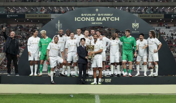 넥슨 아이콘매치는 치지직을 통해 생중계되었다. 사진=넥슨